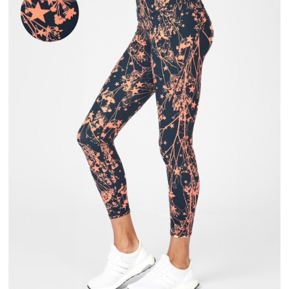 Sweaty Betty Power Workout Leggings – Orange Floral Print (S)